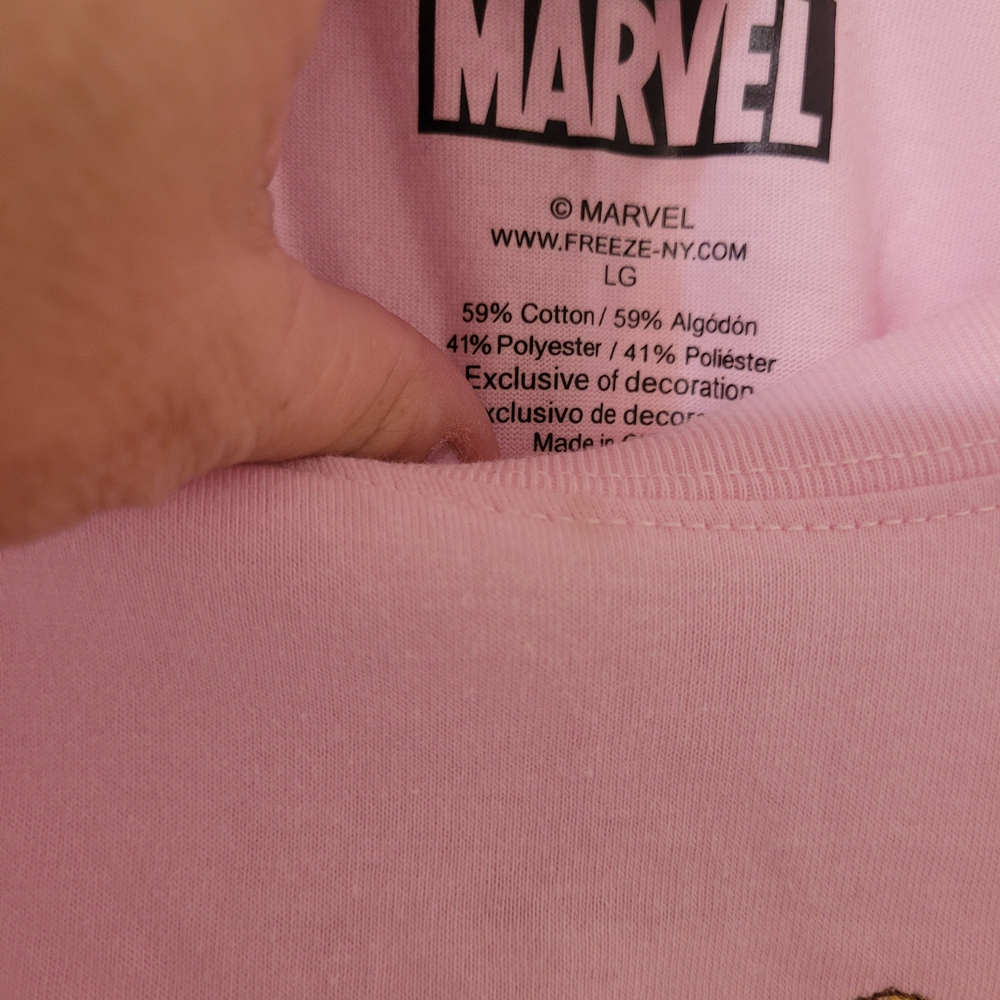 Marvel Pink Graphic T-Shirt Baby Groot